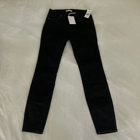 Good American Good Legs high rise skinny jeans - Black Size 2 - Picture 1 of 3